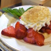 Strawberry Shortcakes with Polenta Lemon Biscuits